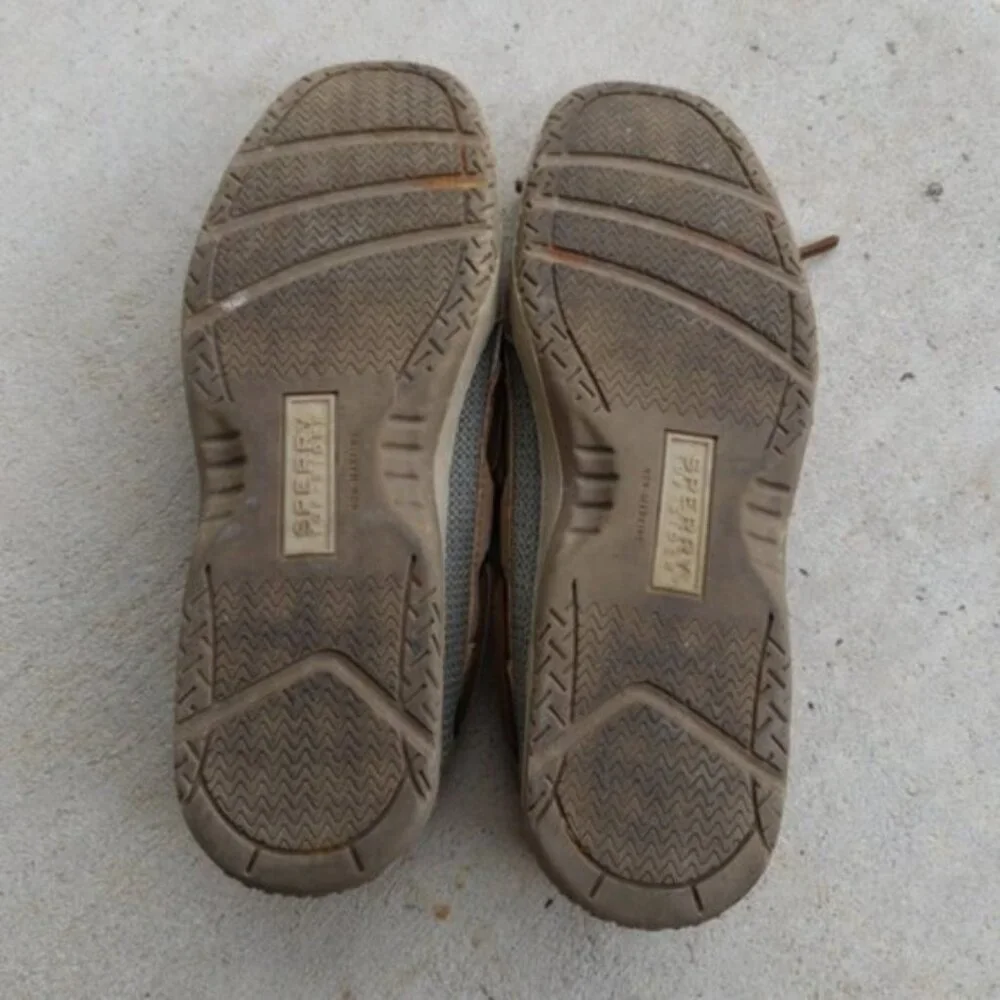 Sperry Kids Tan and Brown Boat Shoes